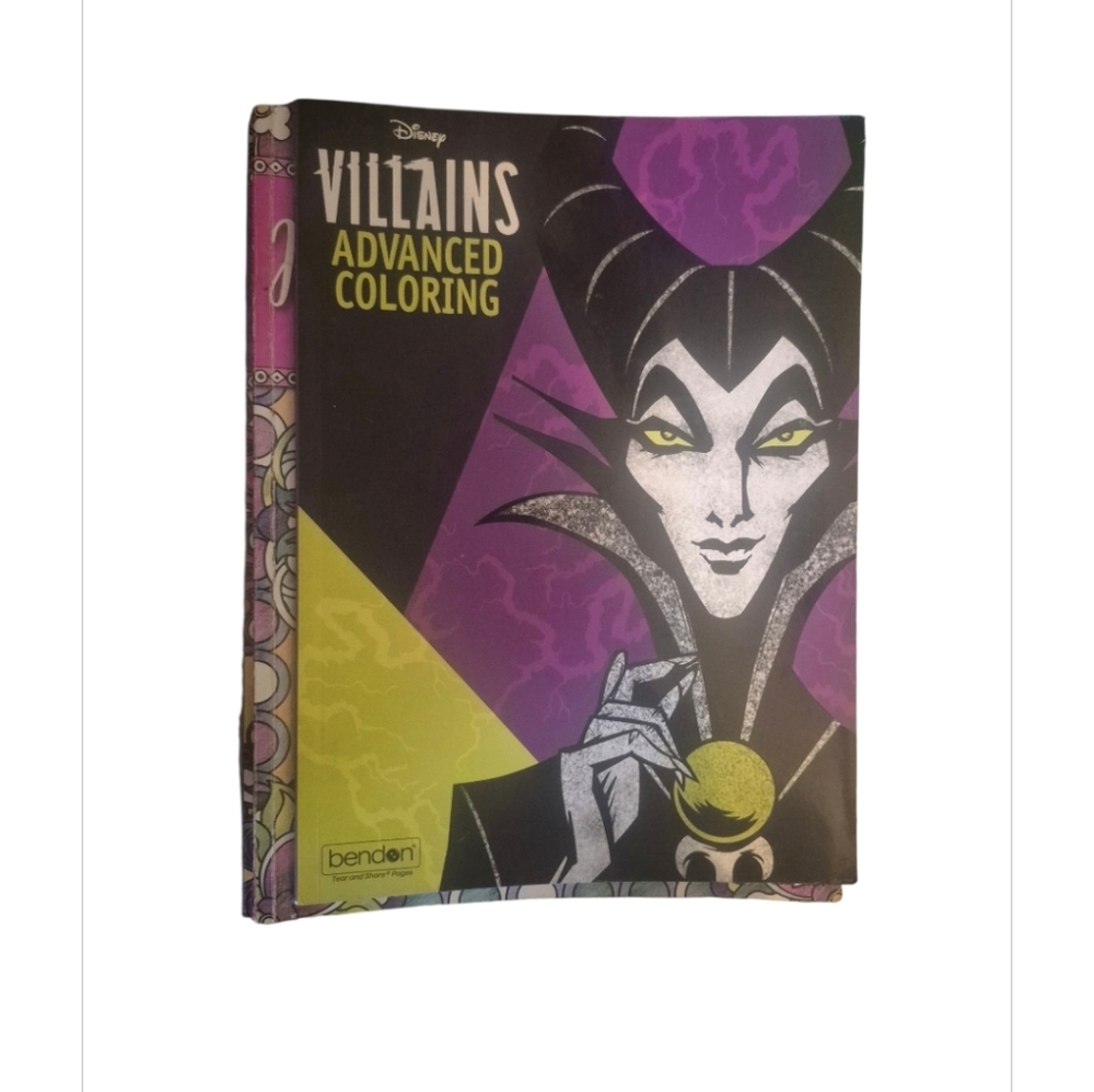 Disney Villains Advanced Coloring Book - Purple & Black